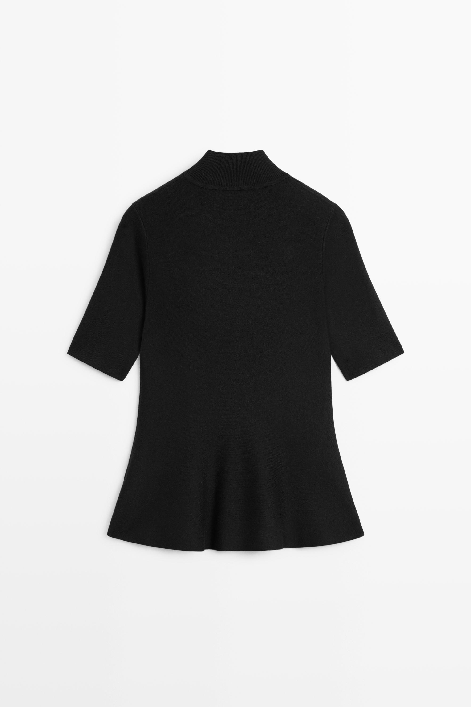 Top en maille avec détail basque